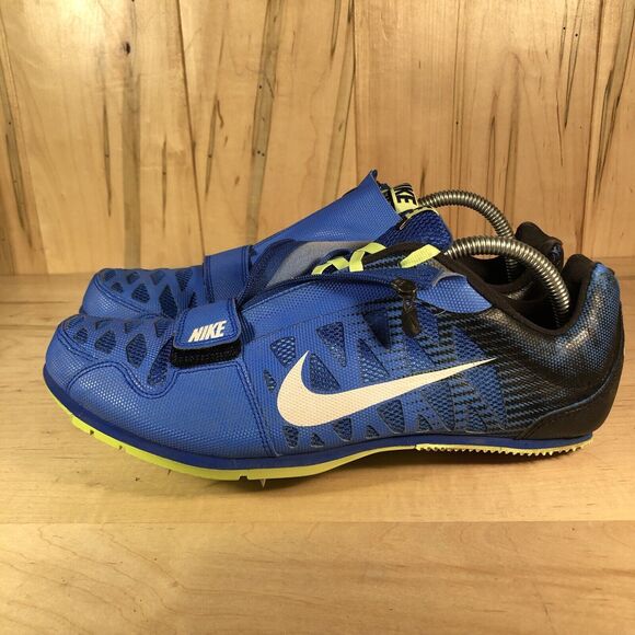 Nike Zoom LJ 4 Shoes Mens 10.5 Blue Long Jump Track Athletic Running Performance - Picture 1 of 11